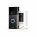 Ring Video Doorbell, Venetian Bronze Bundle with Ring Stick Up Cam Battery, White